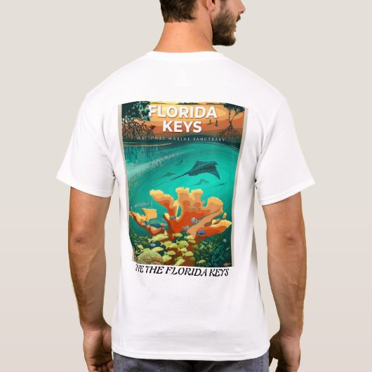 Red het Florida Keys T-shirt (Achterkant)