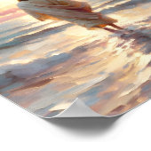 Red het Lam - Jesus and Lamb Digital Christelijk W Poster (Hoek)