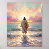 Red het Lam - Jesus and Lamb Digital Christelijk W Poster (Voorkant)