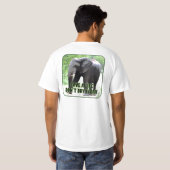 Red het leven van een olifant, koop geen ivoor Shi T-shirt (Achterkant volledig)