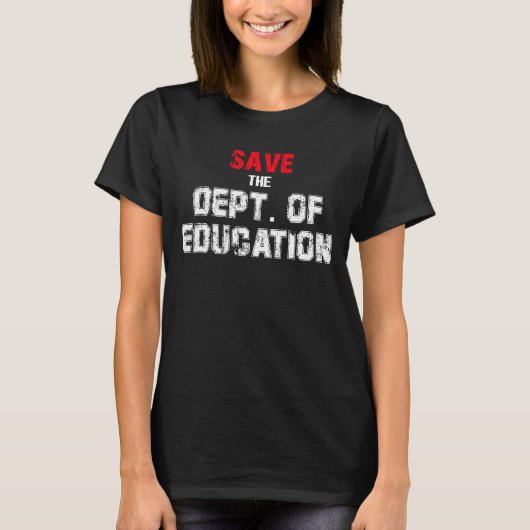 Red het ministerie van Onderwijs T-shirt (Voorkant)