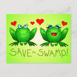 Red het moeras Twitchy en Beulah Green Briefkaart