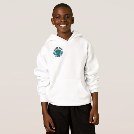 Red het oceaan T-shirt met lange mouwen (Voorkant volledig)