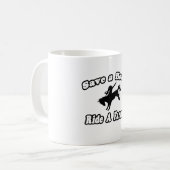 Red het paard, rijd de boer koffiemok (Voorkant links)