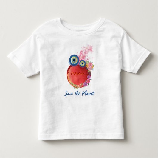 Red het planeet T-shirt (Voorkant)