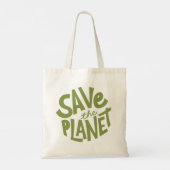 Red het Planeten Eco Design Tote Bag (Achterkant)