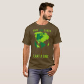 Red het Plant van een boomwereld T-shirt (Voorkant volledig)