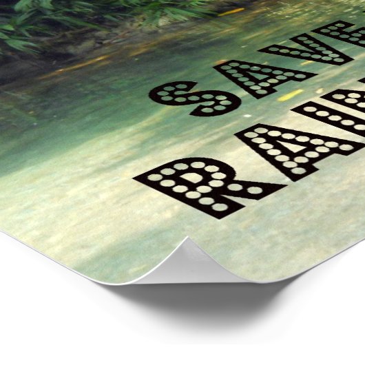 Red het regenwoud! poster (Hoek)