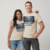 Red het T-shirt van de aarde (Unisex)