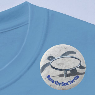 Red het Zee Turtle Dismissing Turtle Art Ronde Button 5,7 Cm