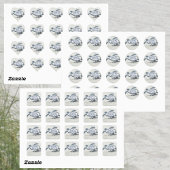 Red het Zee Turtle Earth Day Ocean Vierkante Sticker