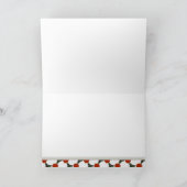 Red Hexagon Pattern aangepast kerstWenskaart Feestdagen Kaart (Binnen)