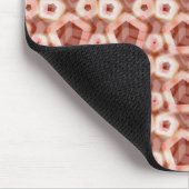 Red Hexagon Pattern Muismat (Hoek)