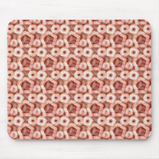 Red Hexagon Pattern Muismat (Voorkant)