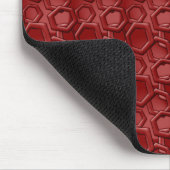 Red Hexagons Muismat (Hoek)
