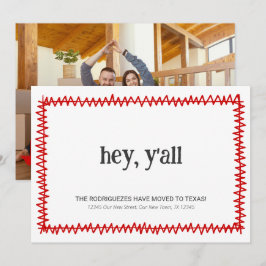 Red Hey Y'all - Verhuisd naar Texas Aankondiging