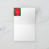 Red Hibicus Note card Notitiekaartje (Binnen)