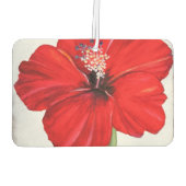 Red Hibiscus Air Freshener Luchtverfrisser (Achterkant)