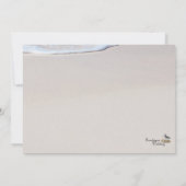 Red Hibiscus Beach Wedding Rehearsal Dinner Kaart (Achterkant)