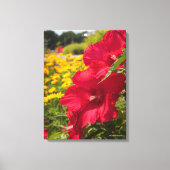 Red Hibiscus Canvas Afdruk (Voorkant)