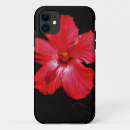 Red Hibiscus iPhone 11 Hoesje