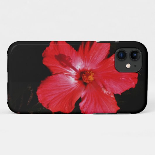 Red Hibiscus Case-Mate iPhone Case (Achterkant (horizontaal))