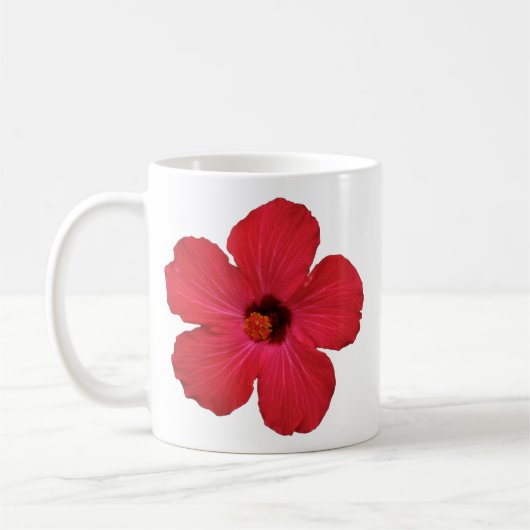 Red Hibiscus Coffee Mok (Links)