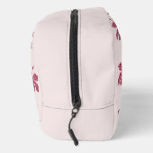 Red Hibiscus Floral Pattern  Toilettasje (Rechts)