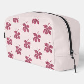 Red Hibiscus Floral Pattern  Toilettasje (Rechterhoek)