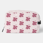 Red Hibiscus Floral Pattern  Toilettasje (Achterkant)