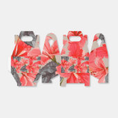 Red Hibiscus Flower Bedankdoosjes (Uitgevouwen)