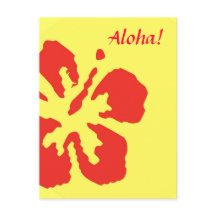 Red Hibiscus Flower Custom Design