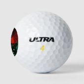 Red Hibiscus Flower Golfballen (Logo)