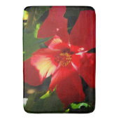Red Hibiscus Flower in Sunlight Badmat (Voorkant Verticaal)