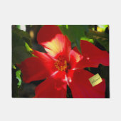 Red Hibiscus Flower in Sunlight Deurmat (Voorkant)