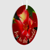 Red Hibiscus Flower in Sunlight Ornament (voorkant)