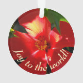 Red Hibiscus Flower in Sunlight Ornament (achterkant)