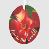Red Hibiscus Flower in Sunlight Ornament (voorkant)