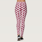 Red Hibiscus flower Leggings (Achterkant)
