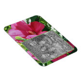 Red Hibiscus Flower Lijst Uw foto toevoegen Magneet (Rechterzijde)