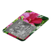 Red Hibiscus Flower Lijst Uw foto toevoegen Magneet (Linkerzijde)