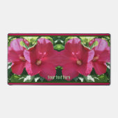 Red Hibiscus flower Pair Sluiten Persoonlijk Bureaumat (Voorkant)