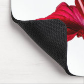 Red Hibiscus Flower Side Uitzicht Muismat (Hoek)