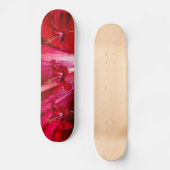 Red Hibiscus Flower Side Uitzicht Skateboard (Voorkant)