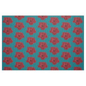 Red Hibiscus flower Stof (Fat Quarter)