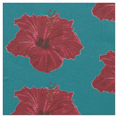 Red Hibiscus flower Stof (Close Up)