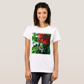 Red Hibiscus Flower T-shirt (Voorkant volledig)