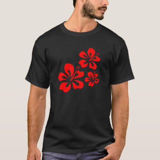Red Hibiscus Flower T-shirt