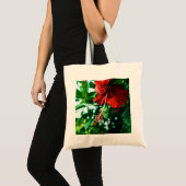Red Hibiscus Flower Tote Bag (Voorkant (product))