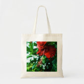 Red Hibiscus Flower Tote Bag (Voorkant)